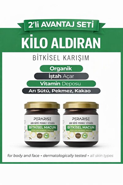 Genel Markalar Kakaolu Pekmez Vitamin Arı Sütü Bitkisel Organik Karışımlı Macun
