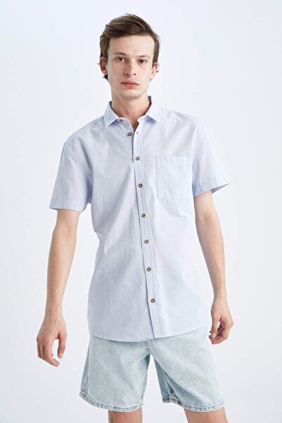 DeFacto εφαρμοστό Βασικό κοντομάνικο πουκάμισο R1706AZ22SM