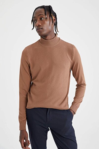 DeFacto Slim Fit Half Turtleneck Knitwear Sweater X2585Az21Cw