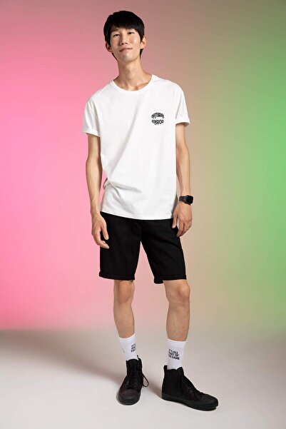 DeFacto Regular Fit Waist Lace Bermuda Shorts R2057Az22Sm