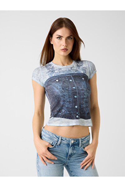 Guess تي شيرت مطبوع