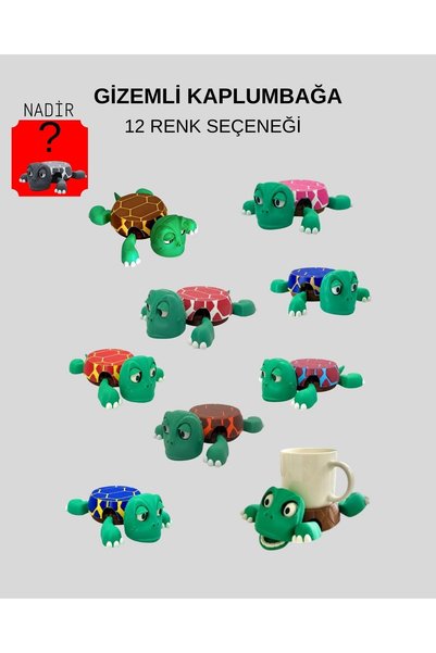 MCY DEKOR Cute Turtle Coaster – Animated and Fun Mug Coaster (Surprise Color)