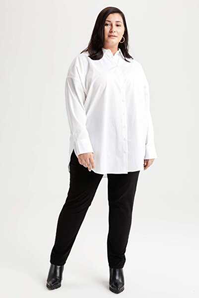 DeFacto Pantaloni Rebeca din velur cu buzunare