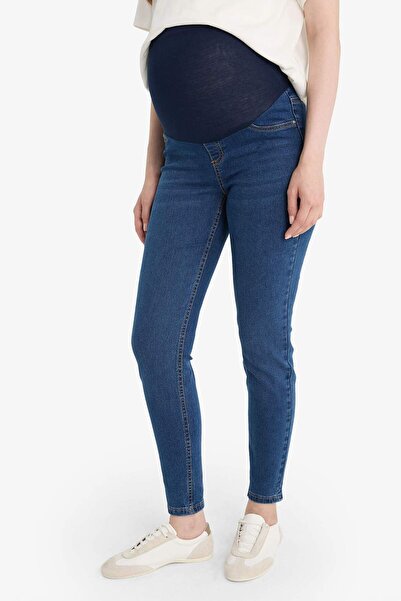 DeFacto Skinny Fit Extra Slim Fit Κανονική μέση Παντελόνι εγκυμοσύνης Jean με...