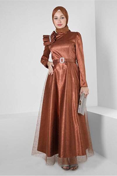 Alvina فستان سهرة من الدانتيل اللامع مزين بالأحجار 50395