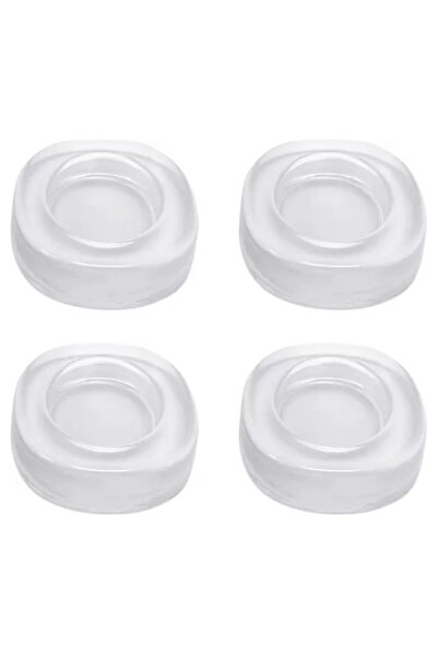 OEM Set 4 picioruse TRANSPARENTE din silicon antivibratie pentru masina de sp...