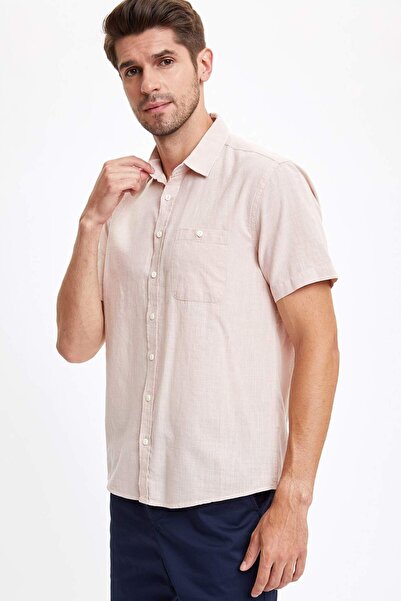 DeFacto Κανονική εφαρμογή Βασικό κοντομάνικο πουκάμισο M9432AZ20SM