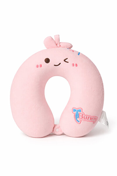 Ecrou Подушка для шиї Bunny Memory Foam, рожева