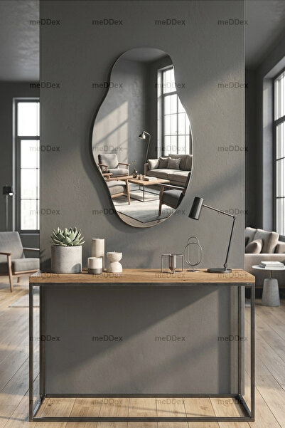 meDDex Dekoratif Banyo Salon Hol Koridor Makyaj Aynası 70x40