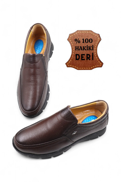 nazenintasarımlar Pantofi casual pentru bărbați din piele naturală, gel maro,...