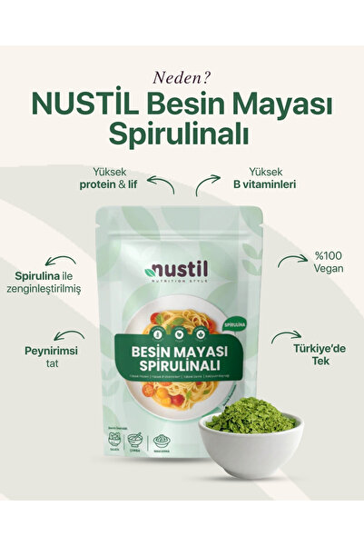 NUSTİL Besin Mayası - Spirulinalı 100g