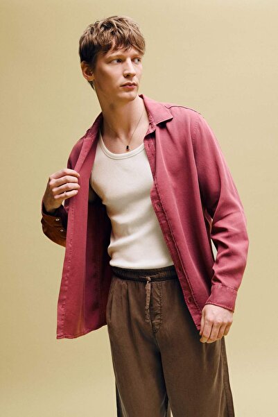 DeFacto Premium Tensel Gömlek H0767AX26SP