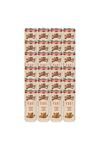 NİLKY Wake Badem Sütlü Glütensiz Bitkisel Laktosuz Vegan Soğuk Kahve 24 x 250 ml