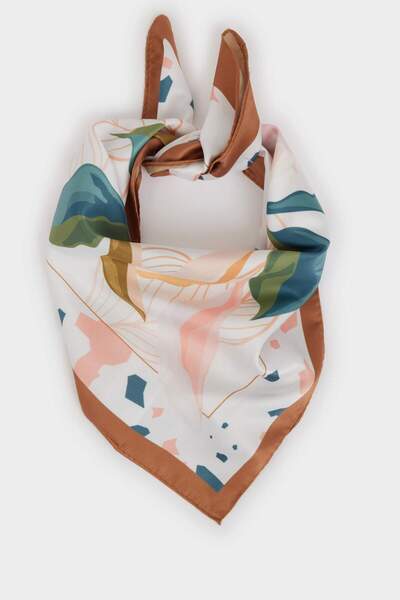 DeFacto Kadın Desenli Saten Fular A0785AX23SM