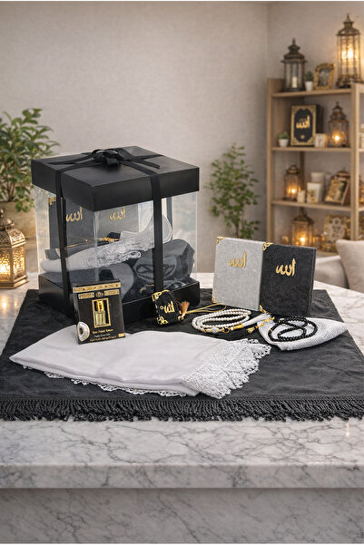 ihvan online Set de covoraș de rugăciune și zestre din PVC personalizat de lu...