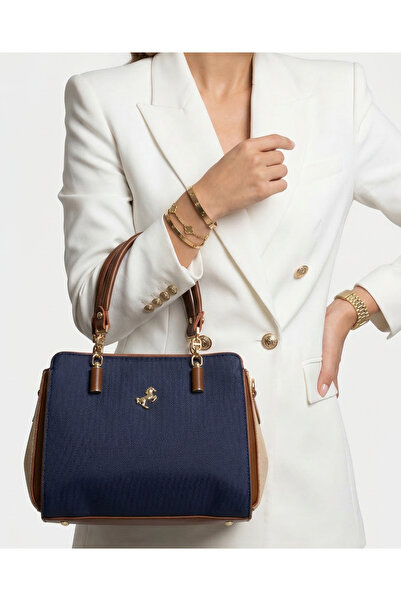 Çanta Trend حقيبة نسائية من ميامي بولو كلوب بخمسة أقسام مع حزام كتف وتفاصيل س...