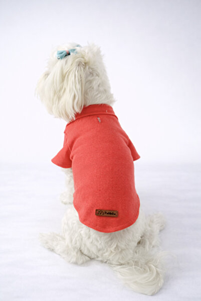 PATİLİNKA Cat - Dog Polo Neck T-Shirt Pomegranate Flower