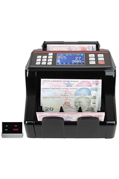 Sigma SC75200B Karışık Para Sayma Makinesi, TL Karışık, USD ve Euro Adet Sayı...