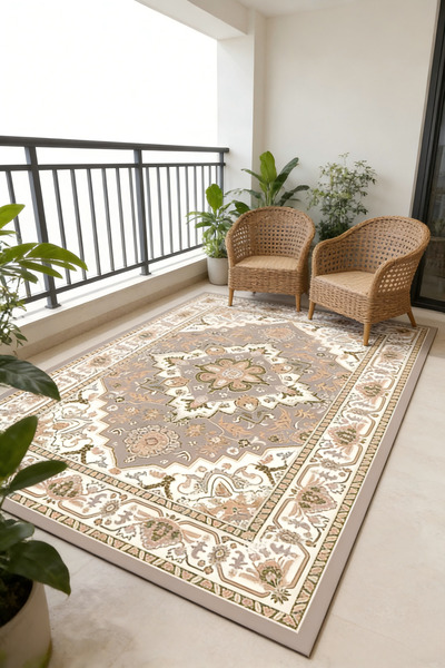 Najm Bayt سجادة قابل للغسل في الغسالة - سجادة مانع للانزلاق لغرف المعيشة والن...