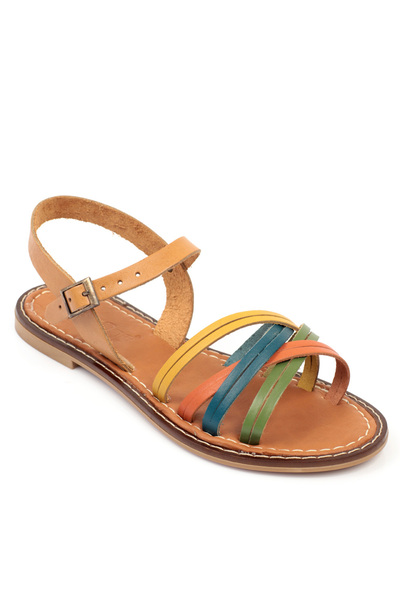 Capone Outfitters داريا 830 جلد أصلي بودروم للسيدات صندل