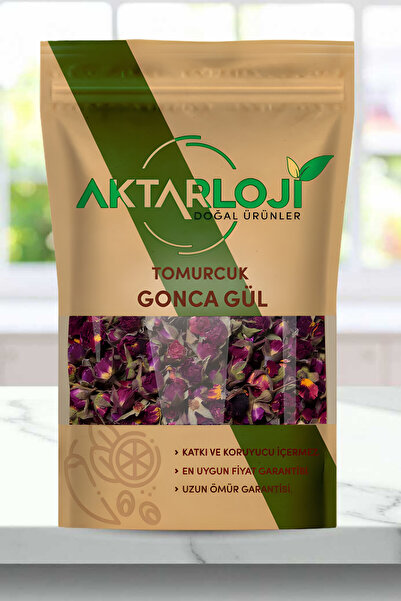 aktarloji 25 Gr Küçük Kırmızı Goncagül Tomurcuk Gül Kurusu / Yenilebilir / Ye...