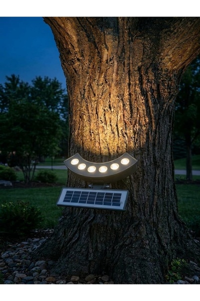 gaman Güneş Enerjili Su Geçirmez Dış Mekan Ağaç Spotu 6 Ledli Solar Bahçe Dek...