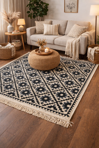 OEM Covor țesut, față-verso, dimensiune 120 x 180 cm H&H112