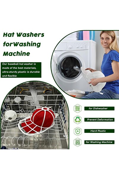 Arabest Cap Washer Cage with Mesh Bags, Baseball Hat Cleaner for Washing Machine