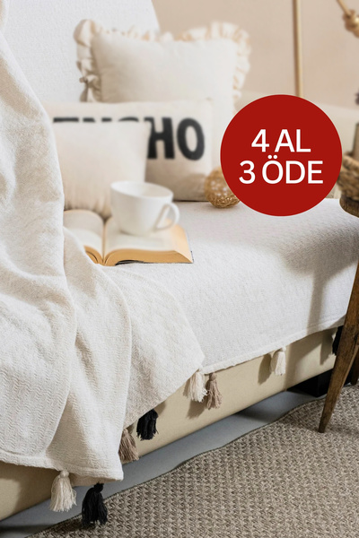 Lux Touch Magnolia pozadinska obloga ekru tamna Sa resama 170x205 cm Prekriva...