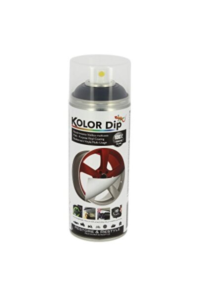 KOLOR DIP Vopsea spray cauciuc metalic negru 400ml Negru