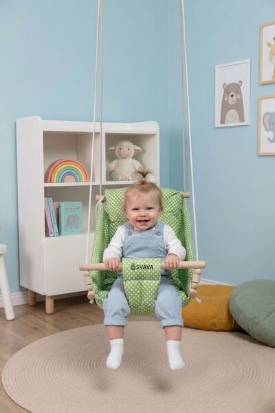 Svava Rüya Ahşap Bebek Hamak Ev Tipi Tavan Salıncak