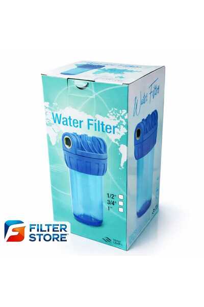 Filter Store Daire Girişi Yıkanabilir Filtreli Su Arıtma Filtre Kabı 10" 3/4"