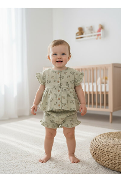Pufiko Kids Muslin Floral Baby Girl Set