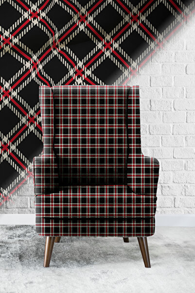 Vagonik Чорна картата цифрова тканина для оббивки диванів Якісна тканина, що ...