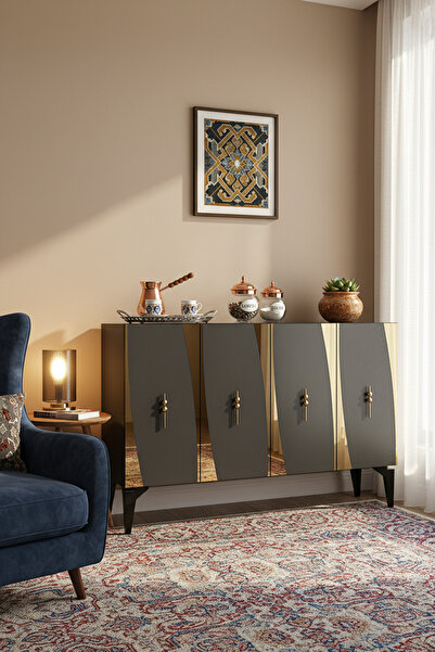 zetuna home KA1213AG KONSOL, ÇOK AMAÇLI DOLAP, KAHVE KÖŞESİ VE TV SEHPASI ANT...