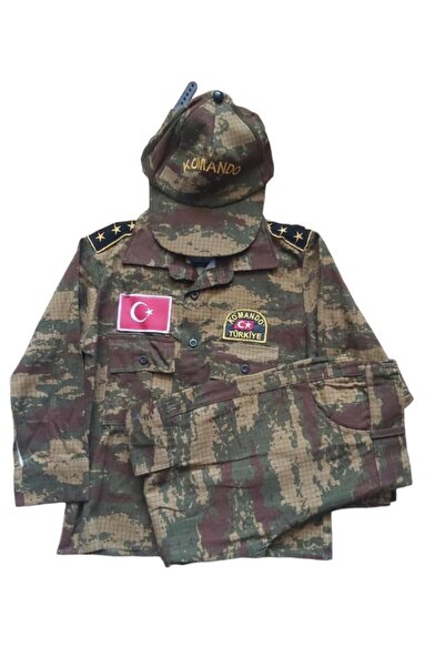 Şeker Çocuk Дитячий солдатський камуфляж темно-зелений, 4 роки