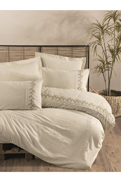 Cotton Box Set cuvertură dublu din bumbac și in, Darian