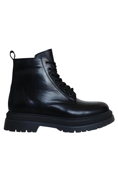Platin Men's Black Leather Boots