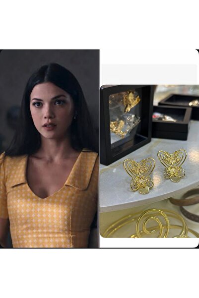 BULUT SEPETİ Füsun Earring Butterfly Model Earring