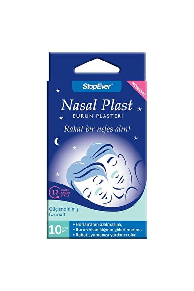 StopEver Nasal Plast Burun Plasteri - Normal Boy 6 Adet (6x10 Plaster)
