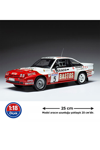 IXO MODELS 1:18 Ölçek 1985 Opel Manta 400 #5 Bastos Rally Ypres Diecast Metal...