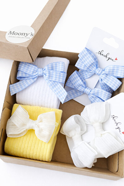 Moonys Socks Collection مجموعة جوارب وإبزيم من السلسلة الخاصة للفتيات الصغيرا...