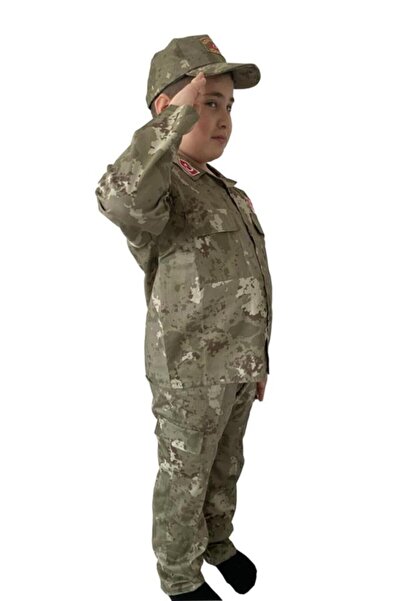 Sevimli Дитячий солдатський костюм HAKİ 7/8 років