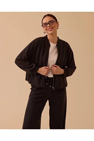 SEÇİL Fermuarlı Cepli Balon Ceket