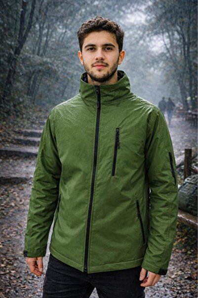 SINGLE SWORD Taktik Outdoor Softshell Yağmurluk Mont – Suya Dayanıklı, Kapüşo...