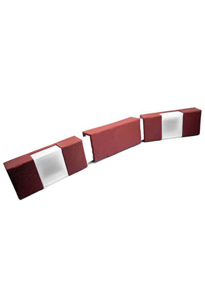 Mercaton Bordură decorativă, efect de cărămidă, 2 lămpi solare LED, set de 10...