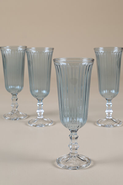 Rakle طقم أكواب قهوة رائعة مكون من 4 قطع باللون الأزرق 120 سم مكعب