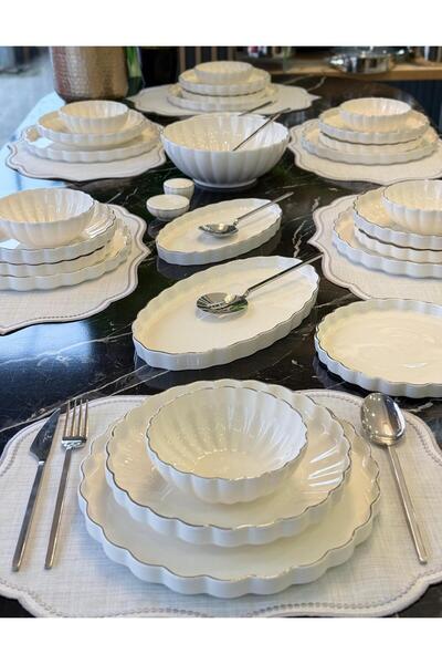 Onedekor 29 Parça Passion Silver Porselen Yemek Takımı