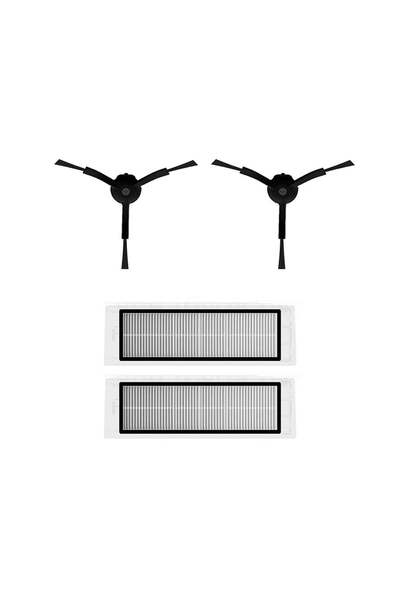 Roborge Σετ ανταλλακτικών 4 τεμαχίων συμβατό με ρομποτική ηλεκτρική σκούπα Xi...