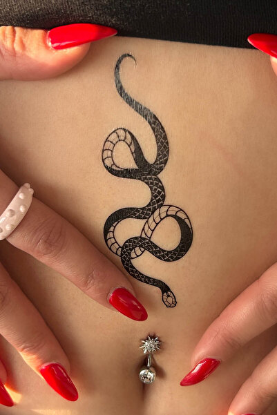 TAKIŞTIR Geçici Yılan Figürlü Mini Dövme Tattoo